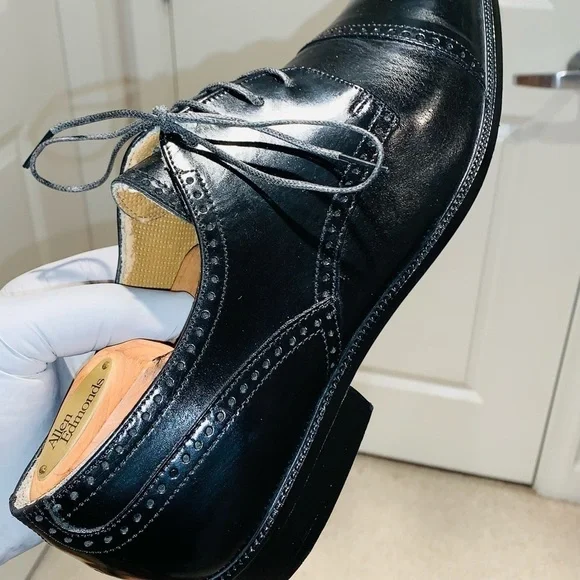 Giorgio Brutini Leather Brogue Cap Toe Oxfords. - Picture 7 of 14